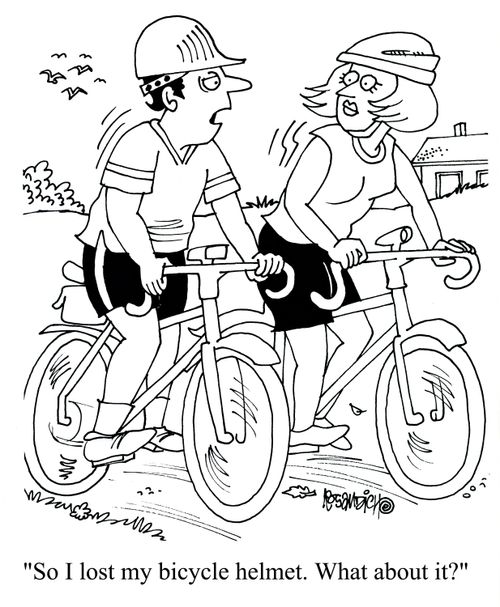 'So I lost bicycle helmet. What about it?'