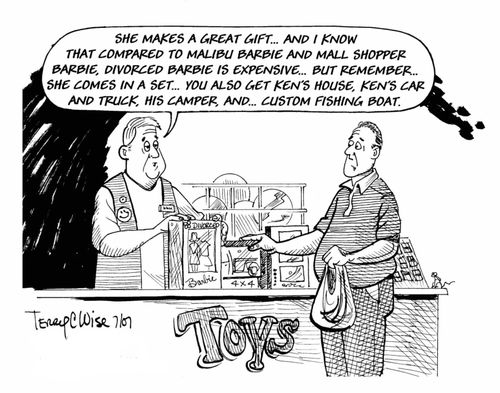 Divorced Barbie is expensive, but...