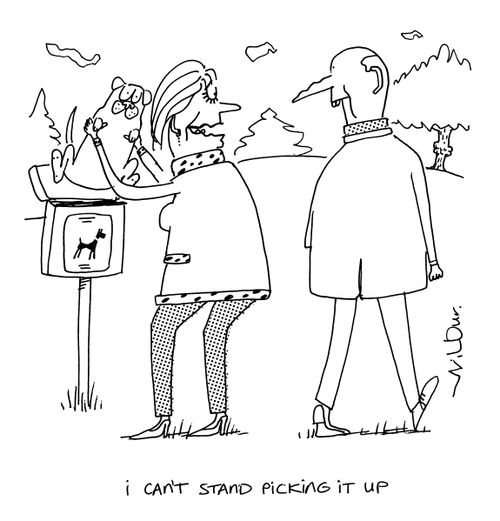 'I can't stand picking it up.'