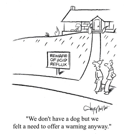 'We don't have a dog but we felt a need to offer a warning anyway.'