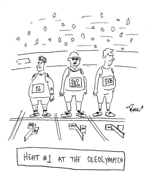 Heat number 1 at the Oleolympics.