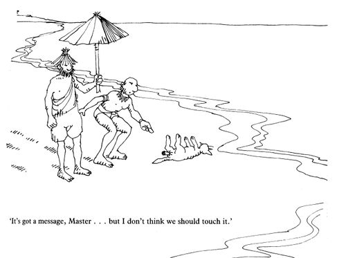 Uses of a Dead Cat in History: 'It's got a message, Master. . .but I don't think we should touch it.'