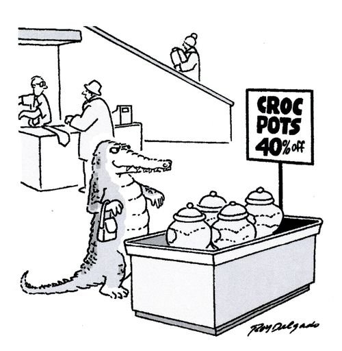 Croc pots 40% off.