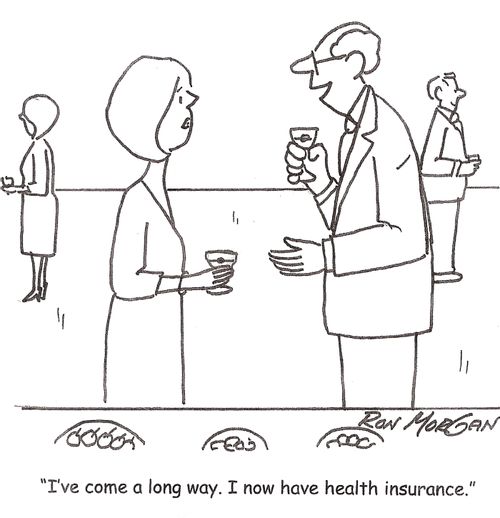 'I've come a long way. I now have health insurance.'