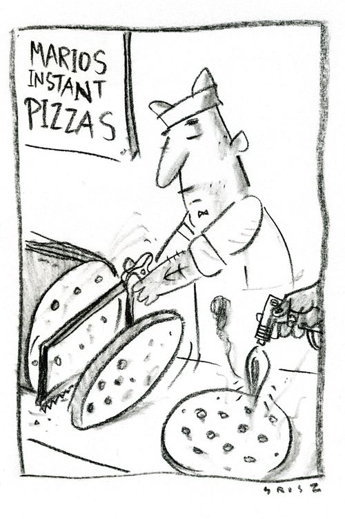 'Mario's Instant Pizzas.'