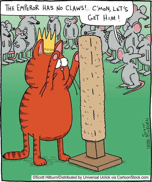 The Emperor has no claws!.. C'mon, let's get him!