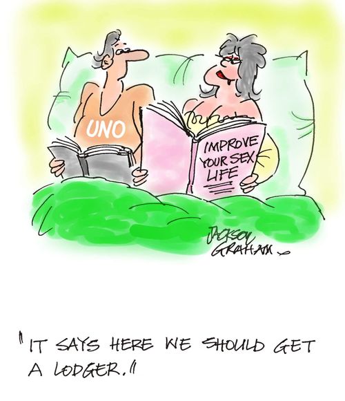 "It says here we should get a lodger."
