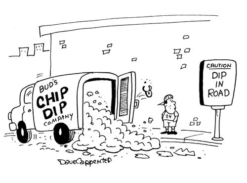Caution, Dip in Road - Chip Company.d
