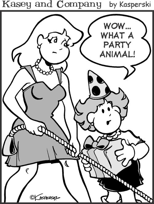 'Wow. What a party animal!'