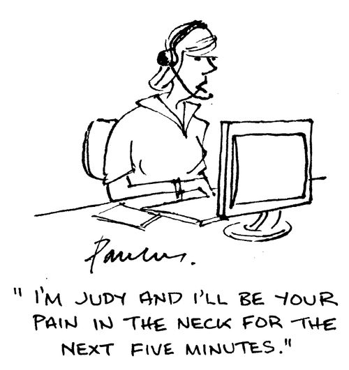 'I'm Judy and I'll be your pain in the neck...'