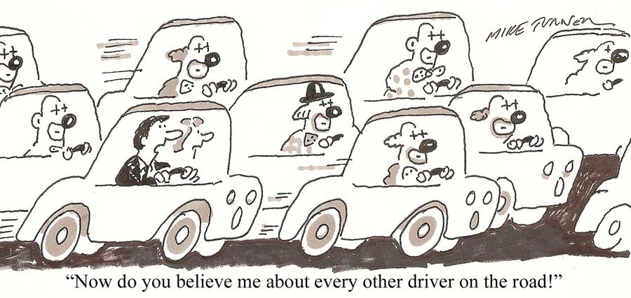 'Now do you believe me about every other driver on the road.'
