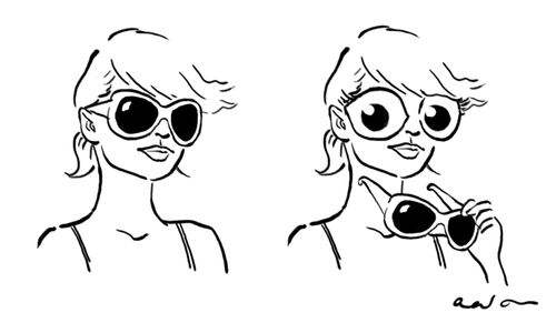 Big Sunglasses Hiding Big Eyes.