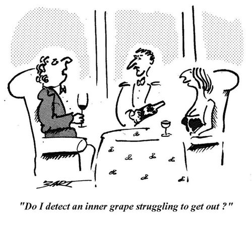 'Do I detect an inner grape struggling to get out?'
