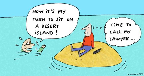 'Now it's my turn to sit on a desert island' 