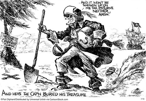 And Here the Cap'n Buried His Treasure: '...and it won't be showing up on me tax returns neither argh!'
