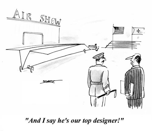 'And I say he's our top designer!'