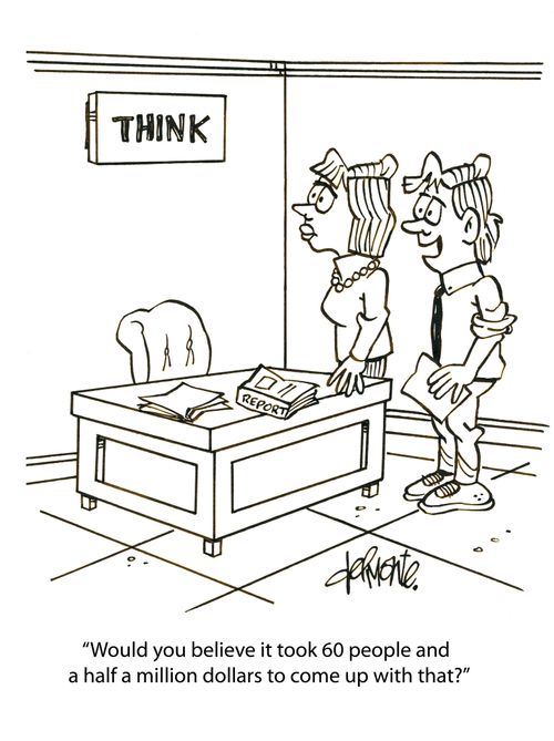 'Would you believe it took 60 people and a half a million dollars to come up with that?'