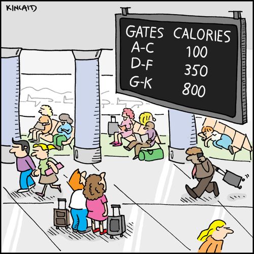 Gate and Calories.