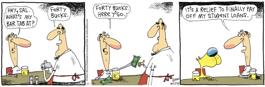 'It's a relief to finally pay off my student loans.'