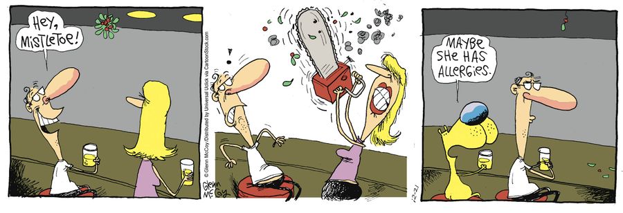 'Maybe she has allergies.'