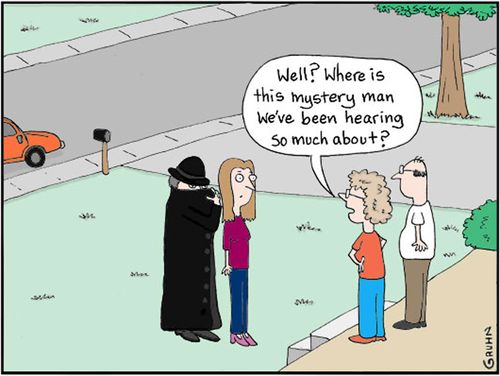 'Well? Where is this mystery man we've been hearing so much about?'