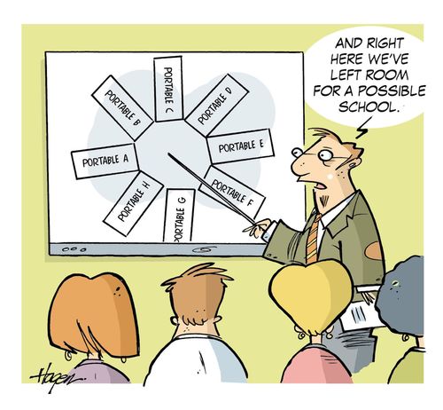 'And right here we've left room for a possible school.'