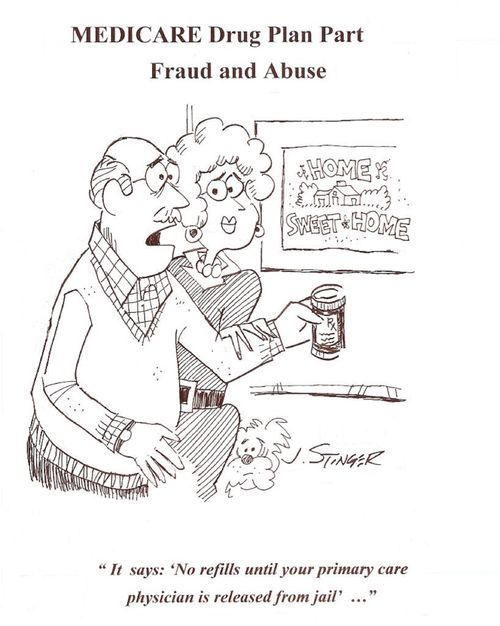 'It says: 'No refills until your primary care physician is released from jail'...'