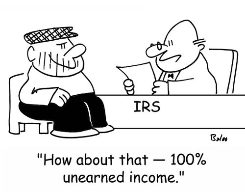 IRS, 'How about that -- 100 unearned income.'
