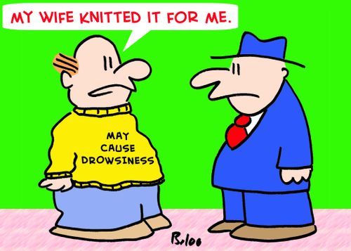  'My wife knitted it for me.'