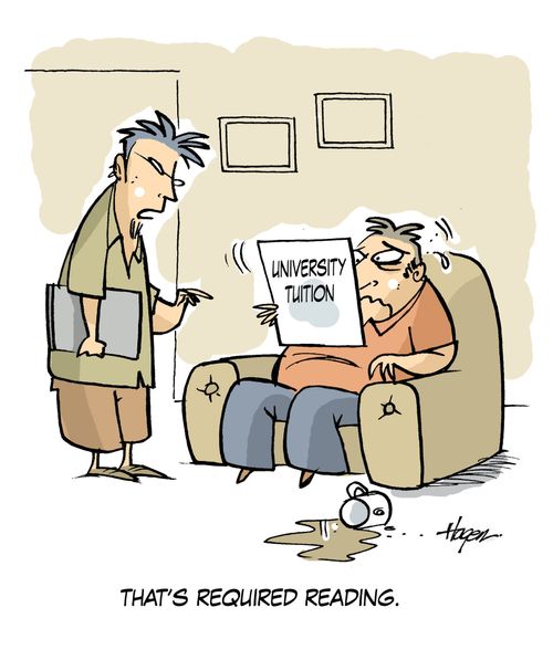 'That's required reading' - University Tuition.