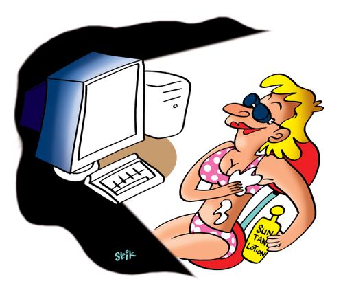 Sunbathing with your PC.