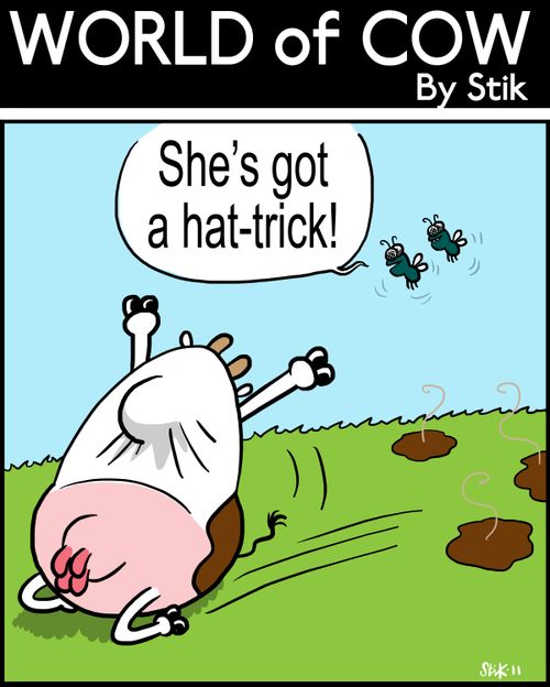 She's got a hat-trick!