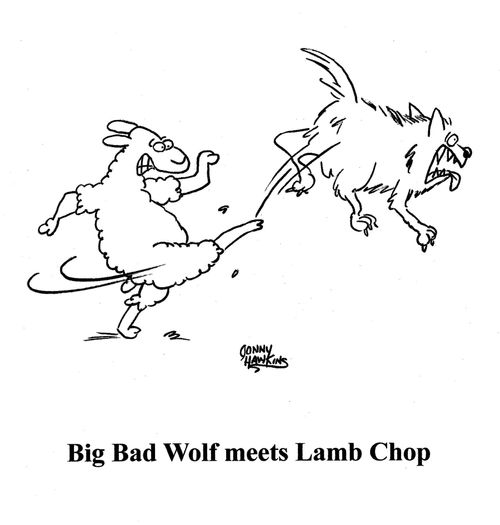 Big Bad Wolf Meets Lamb Chop
