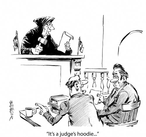 'It's a judge's hoodie...'
