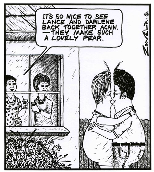 'It's so nice to see Lance and Darlene back together again - they make such a lovely pear.'