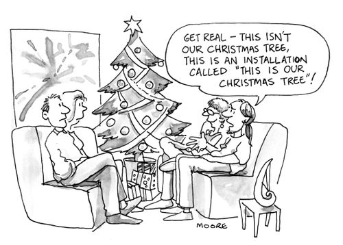 "...This is an installation called 'this is our christmas tree!"