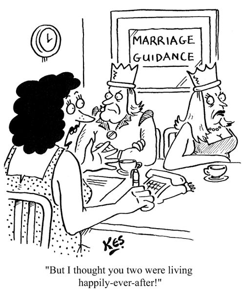 But I thought you two were living happily ever after!"
