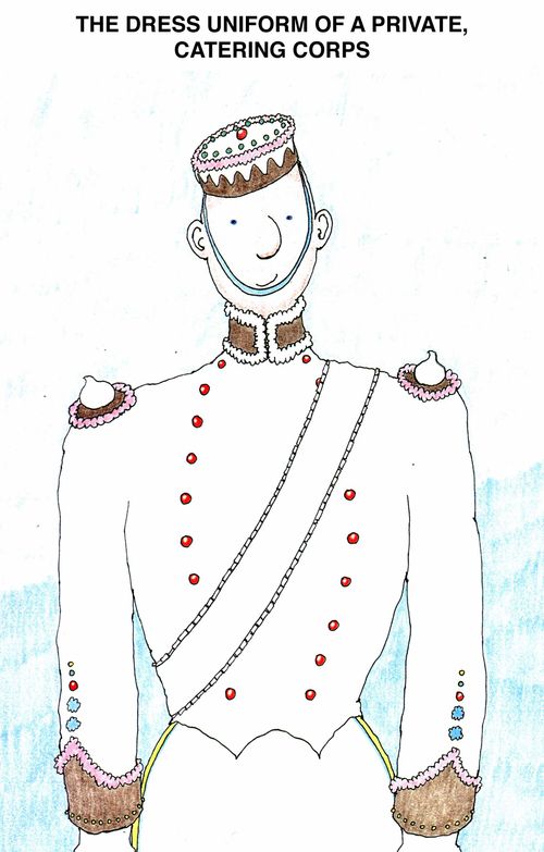 The dress uniform of the Catering Corps