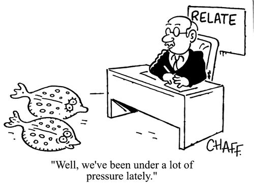 'Well, we've been under a lot of pressure lately.'