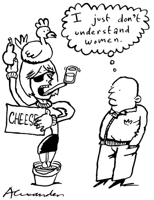 "I just don't understand women."