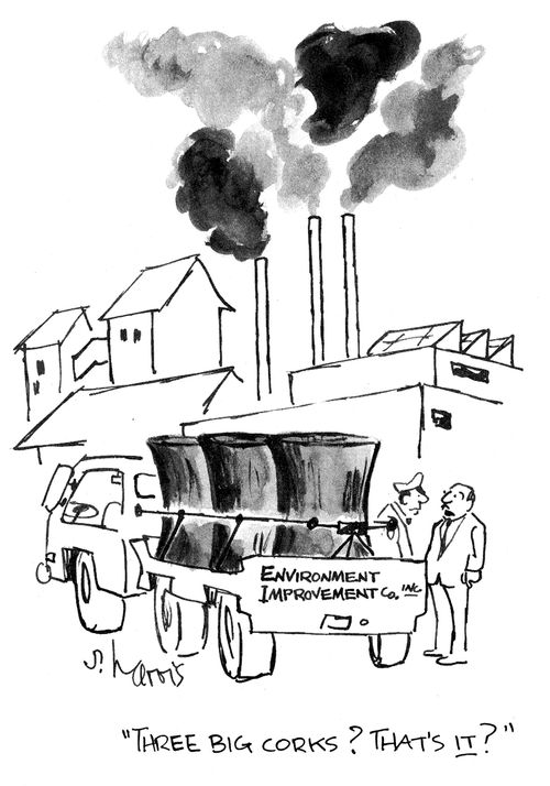 'Three big corks?  That's it?' (Environmental Improvement).