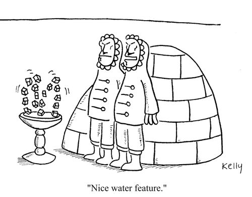 'Nice water feature.'