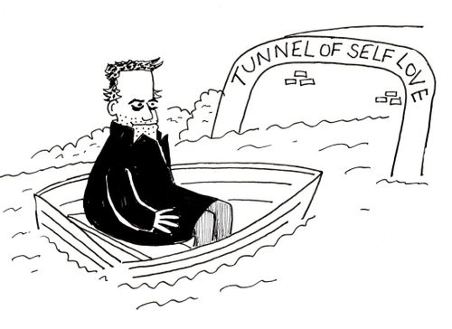 Jose Mourinho going through tunnel of self love.