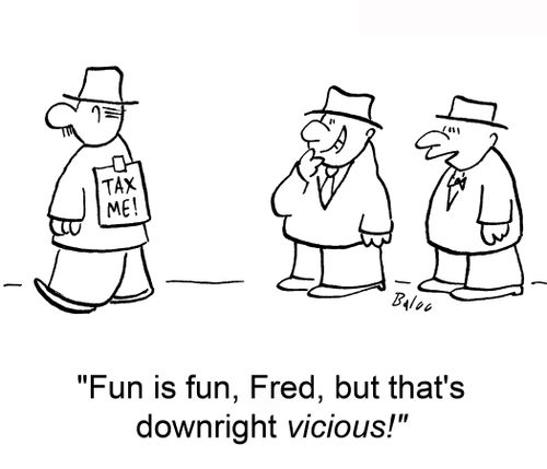 'Fun is fun, Fred, but that's downright vicious!'