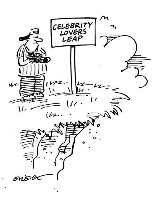 Celebrity lovers leap.