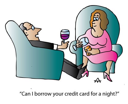 'Can I borrow your credit card for a night?'