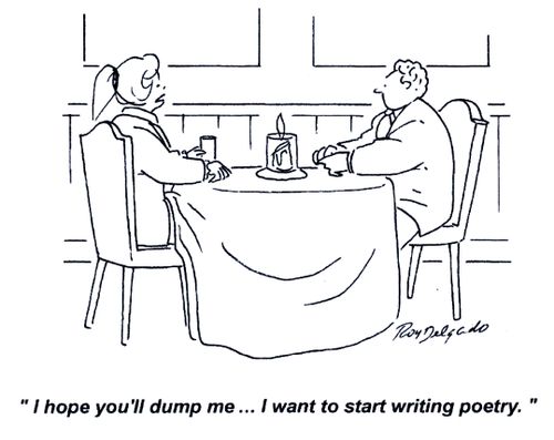 'I hope you'll dump me... I want to start writing poetry.'