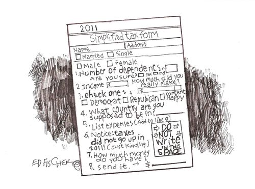 Simplified tax form.