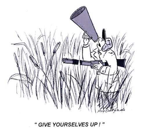 'Give yourselves up!'