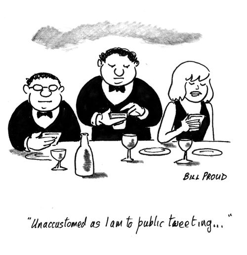 'Unaccustomed as I am to public tweeting ... '